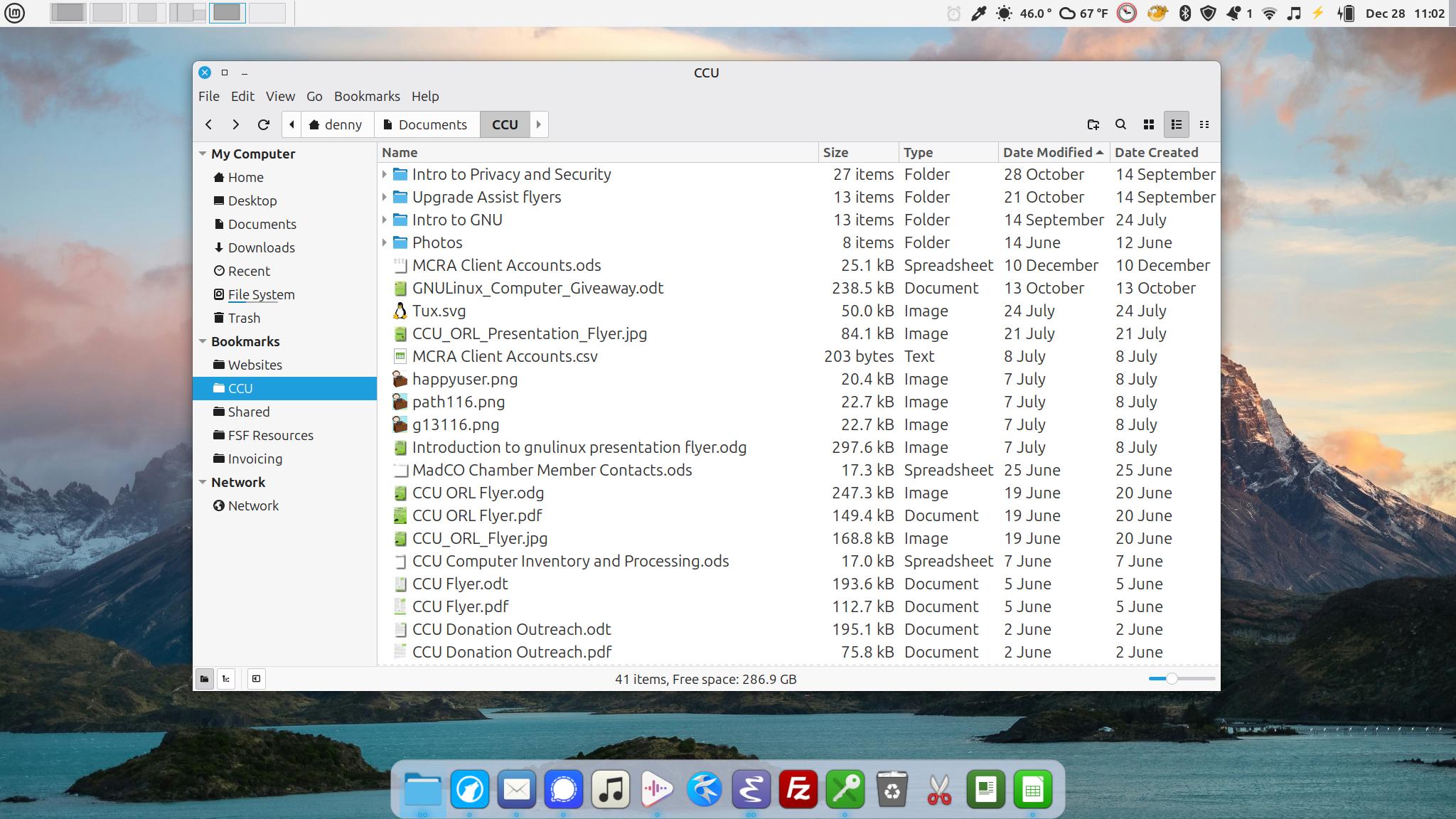 Screenshot of Cinnamon Nemo app